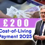 UK 200 Cost of Living Payment October 2025